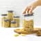 JoyJolt® Storage Jars with Airtight Stainless Steel Lids, 6ct.